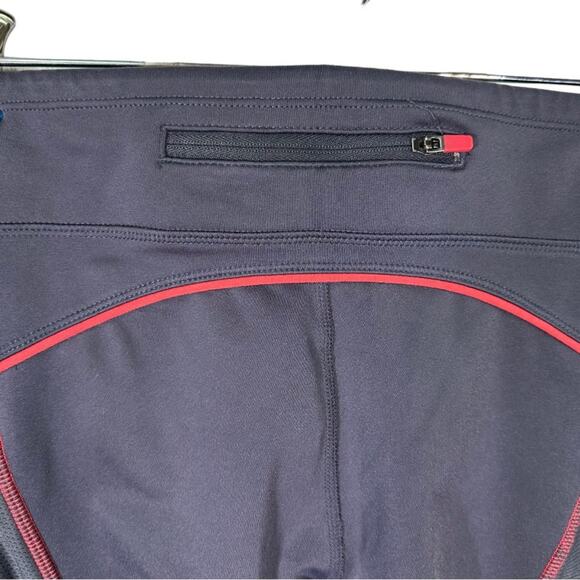 Athleta Quick Step Capri Athletic Leggings Black and Pink  819214 - Picture 10 of 11